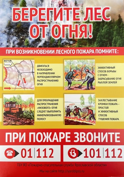 Памятка Берегите лес от огня и правилам поведения в лесу при пожаре. Звонить 101, 112
